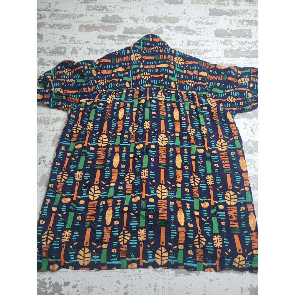 Atomik Tiki Short Sleeve Button Up Rayon Shirt Men's Large - Picture 2 of 6